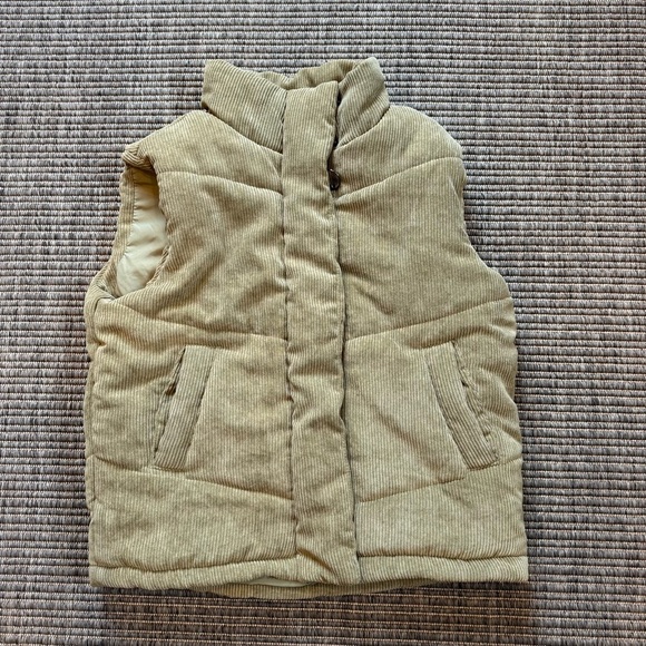 Liv Outdoor Jackets & Blazers - Women's Tan Corduroy Puffer Vest